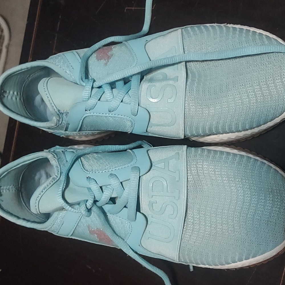 U.S. Polo Assn. Light Blue Athletic Shoes